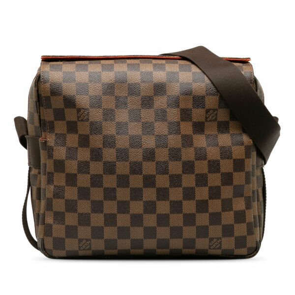 Brown LV Damier Ebene Naviglio Crossbody Bag