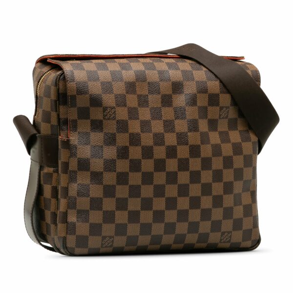 Brown LV Damier Ebene Naviglio Crossbody Bag - Image 2