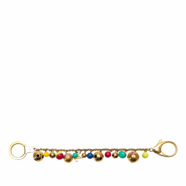 Gold LV Porte Cles Chaine Grelots Bag Charm Key Chain - Image 2