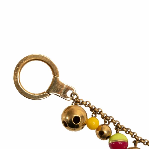 Gold LV Porte Cles Chaine Grelots Bag Charm Key Chain - Image 3