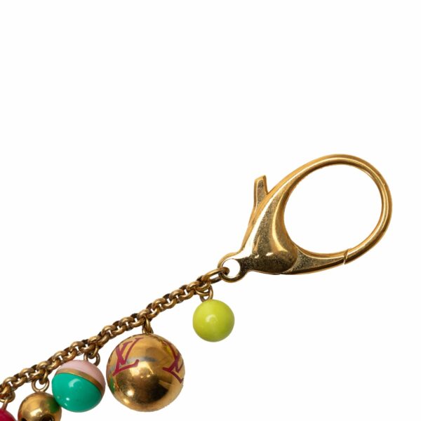 Gold LV Porte Cles Chaine Grelots Bag Charm Key Chain - Image 4