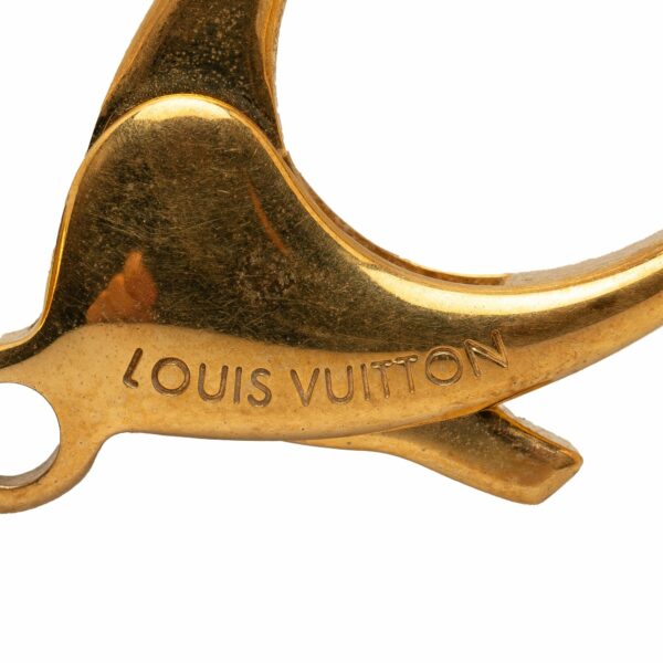 Gold LV Porte Cles Chaine Grelots Bag Charm Key Chain - Image 5