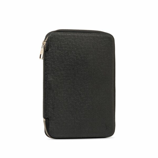 Black LV Taiga Document Case Clutch Bag - Image 2