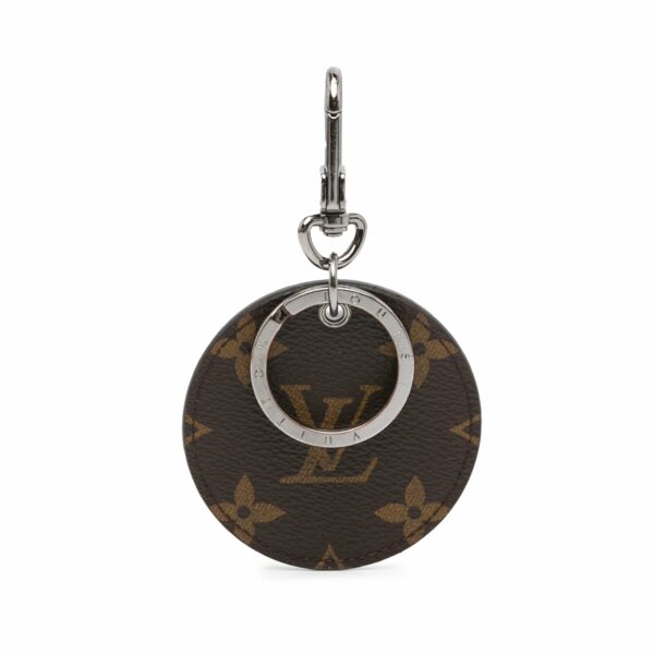 Brown LV Monogram Illustre Logos Bag Charm Key Chain - Image 4