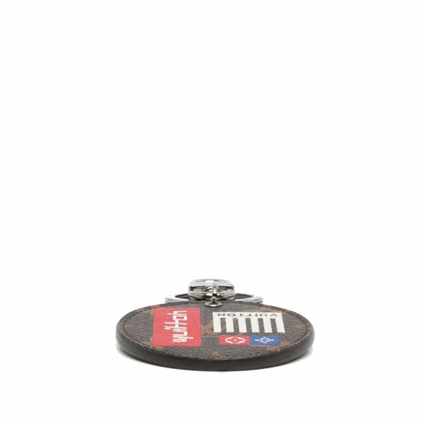 Brown LV Monogram Illustre Logos Bag Charm Key Chain - Image 5