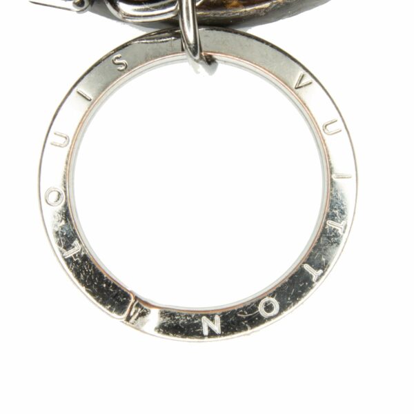 Brown LV Monogram Illustre Logos Bag Charm Key Chain - Image 6