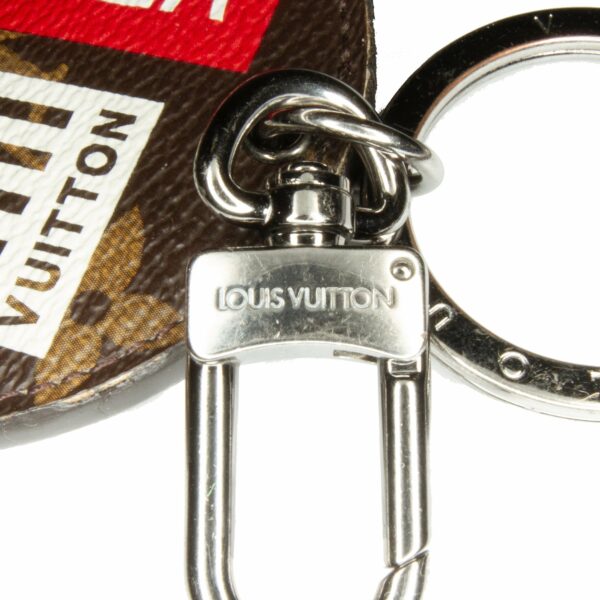 Brown LV Monogram Illustre Logos Bag Charm Key Chain - Image 9