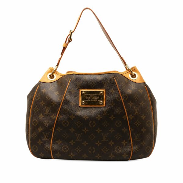 Brown LV Monogram Galliera PM Shoulder Bag