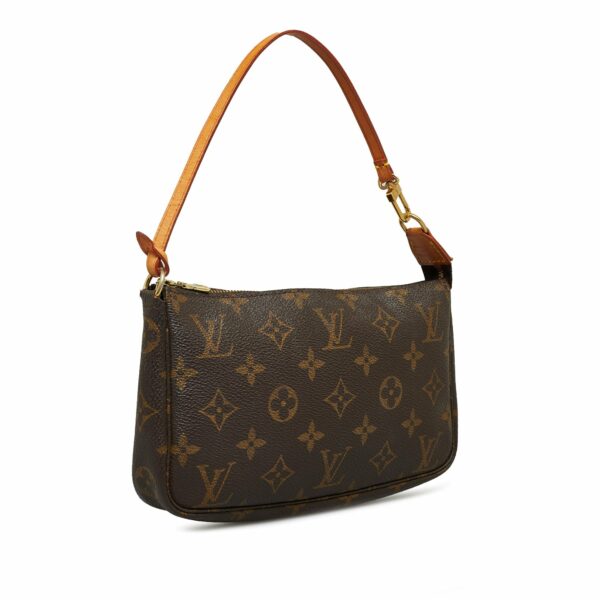 Brown LV Monogram Pochette Accessoires Baguette - Image 2