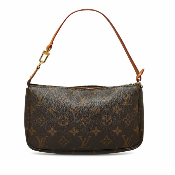 Brown LV Monogram Pochette Accessoires Baguette - Image 3