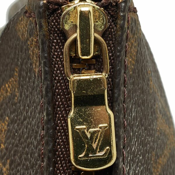 Brown LV Monogram Pochette Accessoires Baguette - Image 9