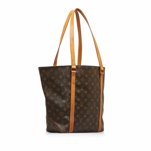 Brown LV Monogram Sac Shopping Tote Bag