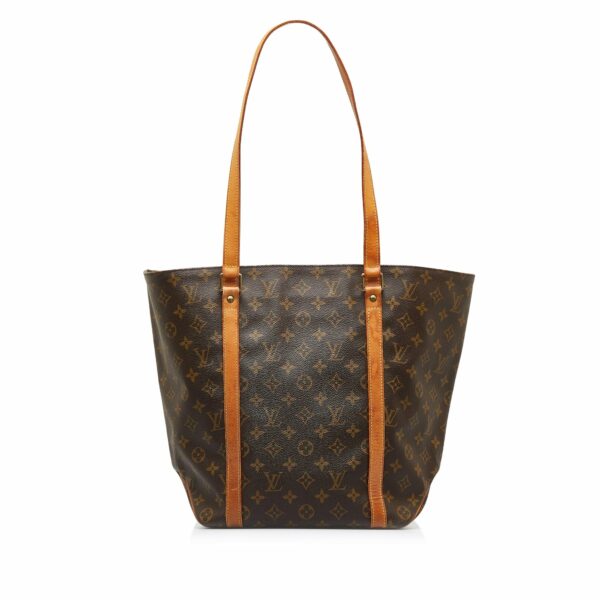 Brown LV Monogram Sac Shopping Tote Bag - Image 2