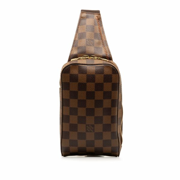 Brown LV Damier Ebene Geronimos Crossbody Bag