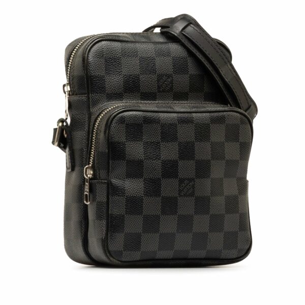 Black LV Damier Graphite Rem Crossbody Bag - Image 2