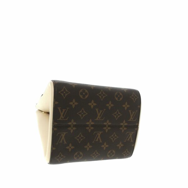 Brown LV Monogram Fold Tote PM Satchel - Image 4