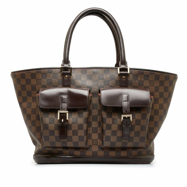 Brown LV Damier Ebene Manosque GM Tote Bag - Image 11