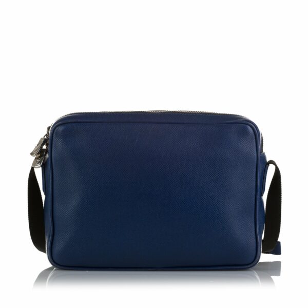 Blue LV Taiga Outdoor Messenger PM Crossbody Bag - Image 3