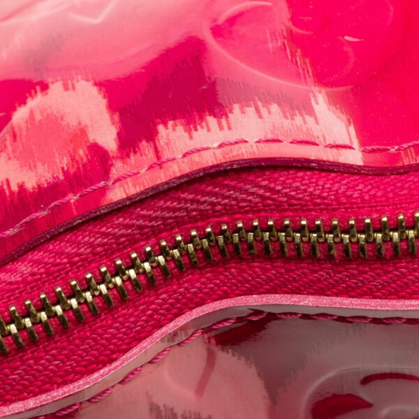 Pink LV Monogram Vernis Ikat Cosmetic Pouch - Image 10