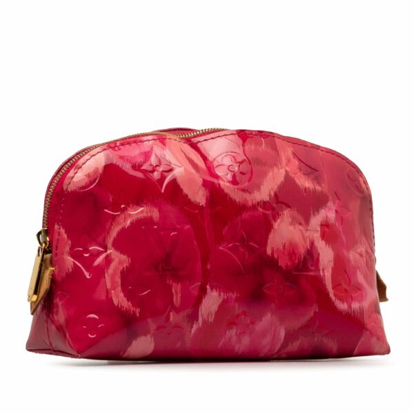 Pink LV Monogram Vernis Ikat Cosmetic Pouch - Image 2