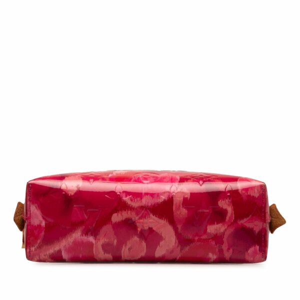 Pink LV Monogram Vernis Ikat Cosmetic Pouch - Image 4