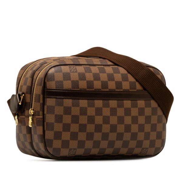 Brown LV Damier Ebene Reporter PM Crossbody Bag - Image 2