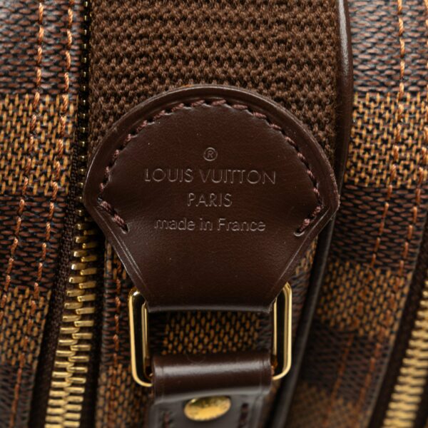 Brown LV Damier Ebene Reporter PM Crossbody Bag - Image 7