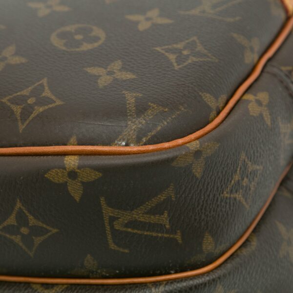 Brown LV Monogram Reporter PM Crossbody Bag - Image 11