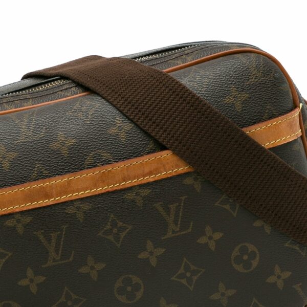 Brown LV Monogram Reporter PM Crossbody Bag - Image 18