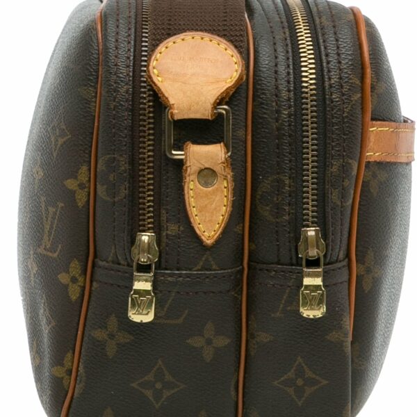 Brown LV Monogram Reporter PM Crossbody Bag - Image 19