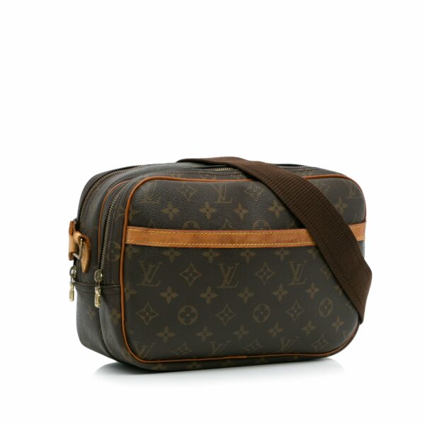 Brown LV Monogram Reporter PM Crossbody Bag - Image 2