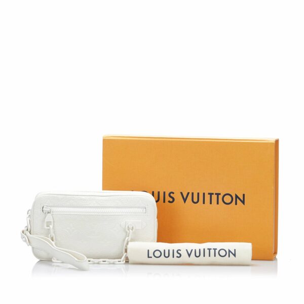 White LV Monogram Taurillon Volga - Image 12