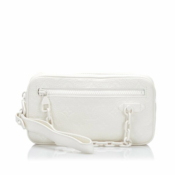 White LV Monogram Taurillon Volga