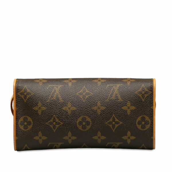 Brown LV Monogram Pochette Twin PM Crossbody Bag - Image 3