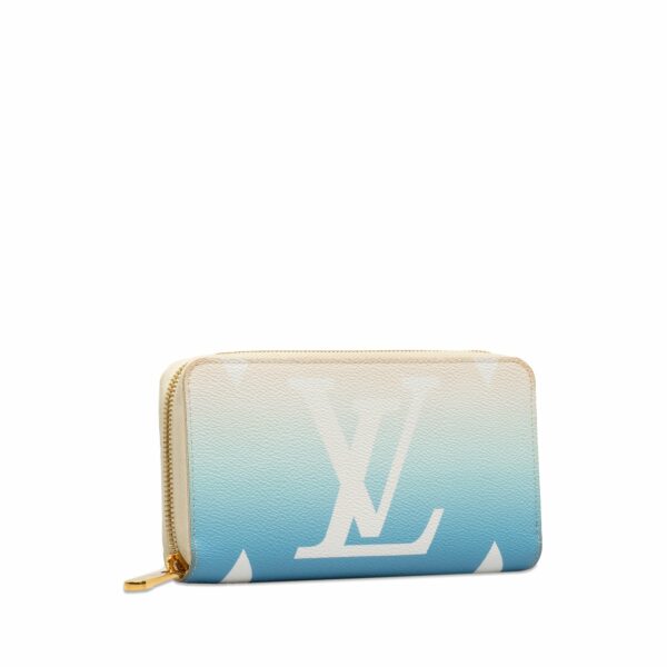 Blue LV Monogram Giant By The Pool Zippy Wallet - Image 2