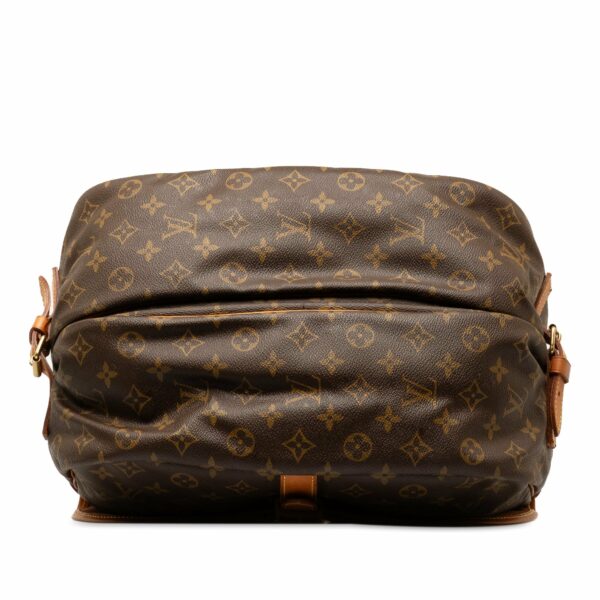 Brown LV Monogram Saumur 35 Crossbody Bag - Image 4