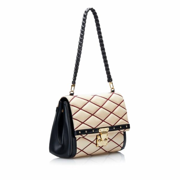 Beige LV Malletage Pochette Flap Bag - Image 2