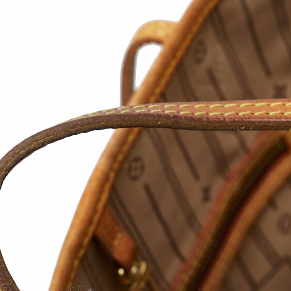 Brown LV Monogram Neverfull MM Tote Bag - Image 12