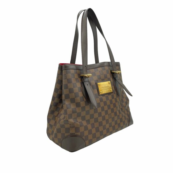 Brown LV Damier Ebene Hampstead MM Tote Bag