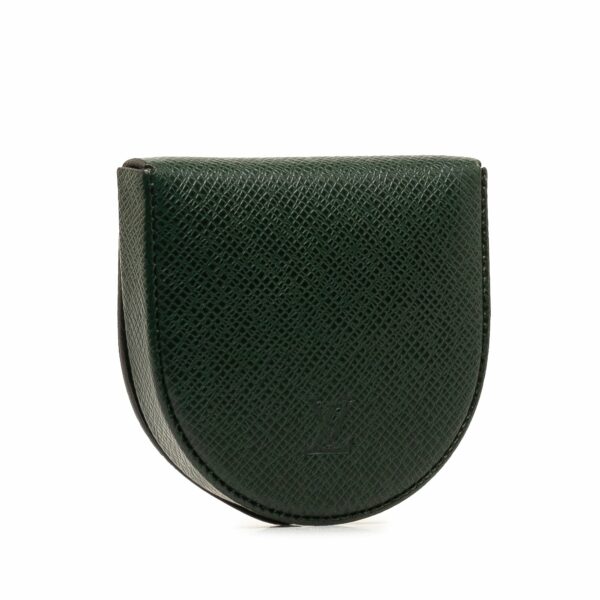 Green LV Taiga Porte Monnaie Cuvett Coin Pouch - Image 2