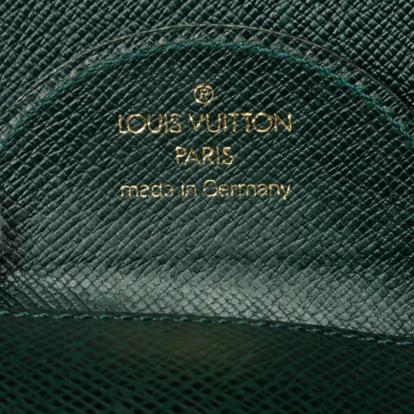 Green LV Taiga Porte Monnaie Cuvett Coin Pouch - Image 6