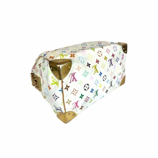 LV Speedy 30 White Multicolor Monogram Canvas - Image 8