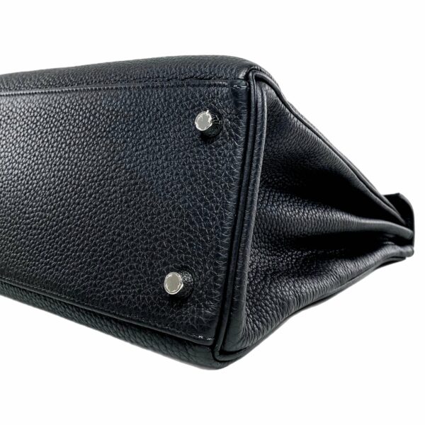 HM Kelly 32 Black Togo Palladium Hardware - Image 10