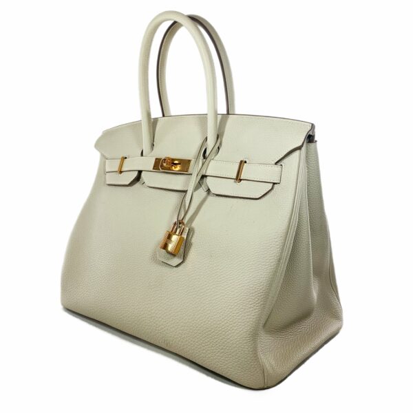 HM Birkin 35 Craie Togo Rose Gold Hardware - Image 3