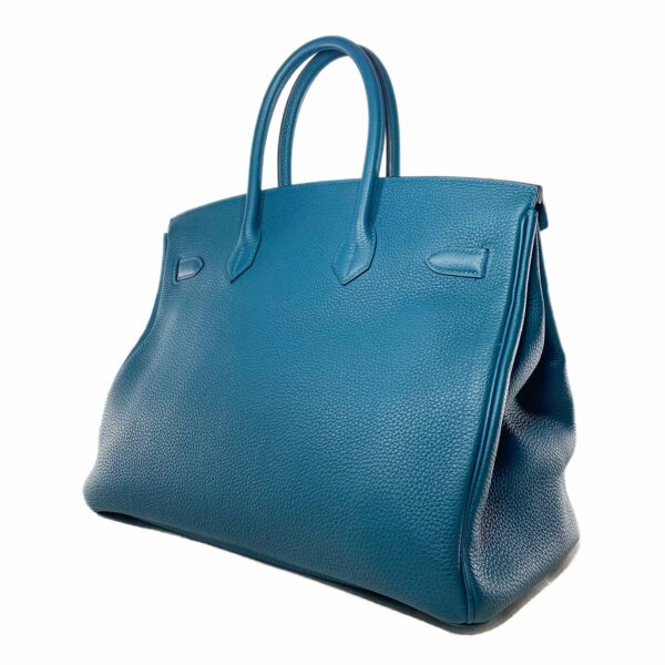 HM Birkin 35 Colvert Togo Palladium Hardware - Image 4