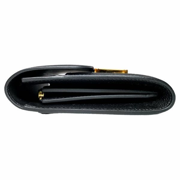 HM Constance Compact Wallet Black Epsom Rose Gold Hardware - Image 5