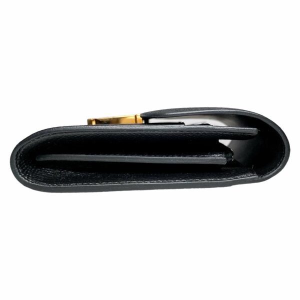 HM Constance Compact Wallet Black Epsom Rose Gold Hardware - Image 6