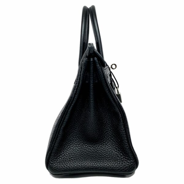 HM Birkin 25 Black Togo Palladium Hardware - Image 5