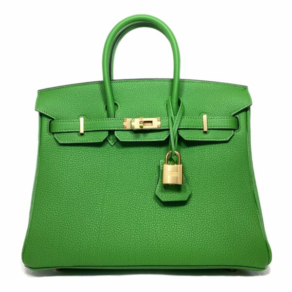 HM Birkin 25 Vert Yucca Togo Gold Hardware