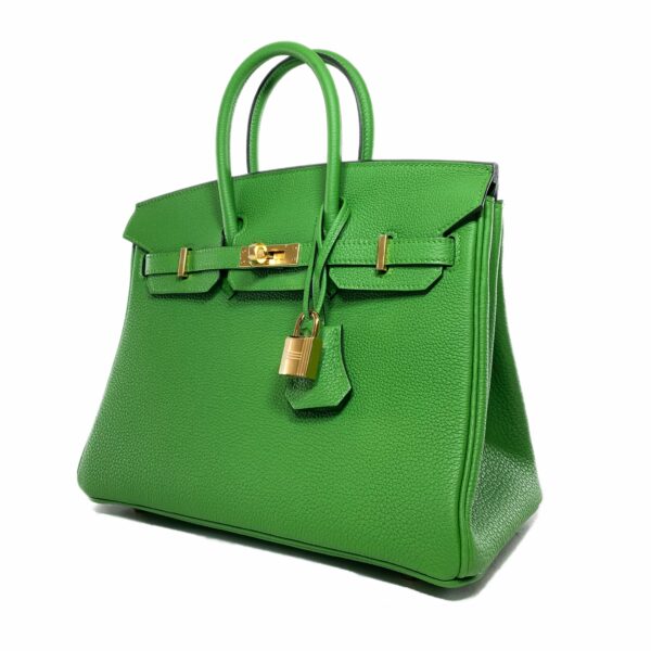 HM Birkin 25 Vert Yucca Togo Gold Hardware - Image 3